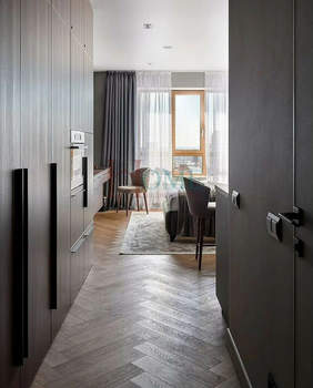 Студия квартира, на длительный срок, 30м2, 24/25 этаж