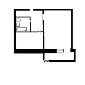 1-к квартира, на длительный срок, 37м2, 7/16 этаж