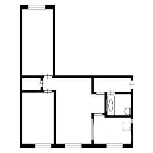 3-к квартира, на длительный срок, 60м2, 6/6 этаж