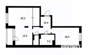 2-к квартира, на длительный срок, 74м2, 11/16 этаж