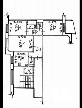 3-к квартира, на длительный срок, 63м2, 4/10 этаж