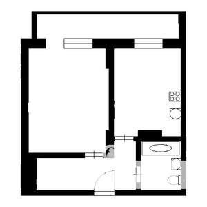 1-к квартира, на длительный срок, 42м2, 5/16 этаж