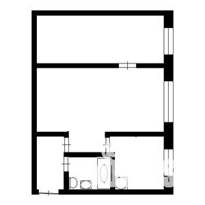 2-к квартира, на длительный срок, 46м2, 2/10 этаж