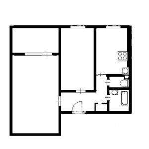 2-к квартира, на длительный срок, 44м2, 3/9 этаж