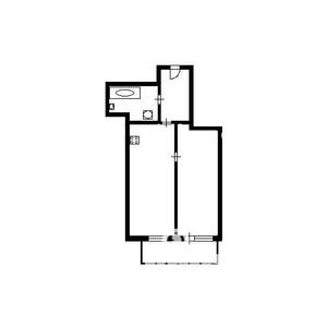 1-к квартира, на длительный срок, 40м2, 24/26 этаж