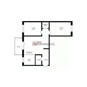 3-к квартира, на длительный срок, 58м2, 3/4 этаж