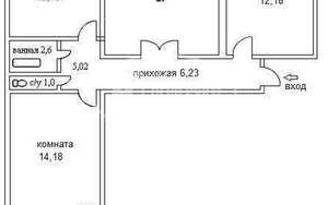 3-к квартира, на длительный срок, 60м2, 2/9 этаж