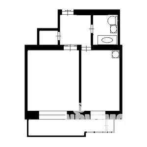1-к квартира, на длительный срок, 41м2, 6/10 этаж