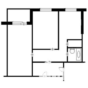 2-к квартира, на длительный срок, 44м2, 10/10 этаж