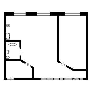 2-к квартира, на длительный срок, 58м2, 4/5 этаж