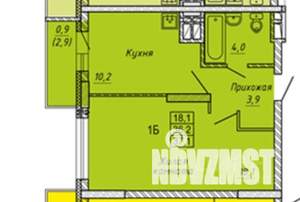 1-к квартира, на длительный срок, 38м2, 24/24 этаж