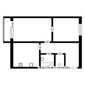 2-к квартира, на длительный срок, 46м2, 2/9 этаж