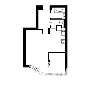1-к квартира, на длительный срок, 45м2, 6/25 этаж