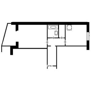1-к квартира, на длительный срок, 38м2, 3/10 этаж