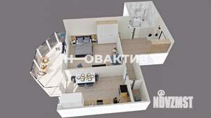 1-к квартира, на длительный срок, 56м2, 4/15 этаж