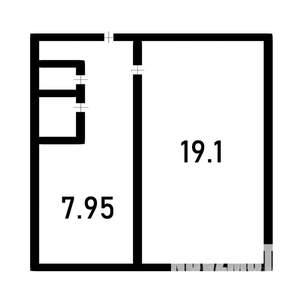 1-к квартира, на длительный срок, 32м2, 1/10 этаж