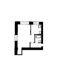 1-к квартира, на длительный срок, 31м2, 1/5 этаж