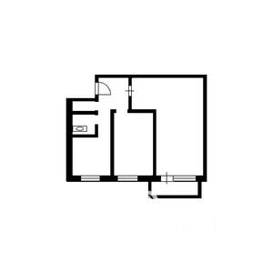 2-к квартира, на длительный срок, 43м2, 8/9 этаж