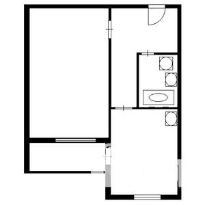 1-к квартира, на длительный срок, 45м2, 20/25 этаж