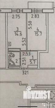 1-к квартира, на длительный срок, 40м2, 22/25 этаж