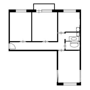 3-к квартира, на длительный срок, 68м2, 4/5 этаж