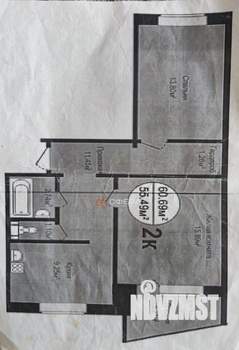 2-к квартира, на длительный срок, 57м2, 3/10 этаж