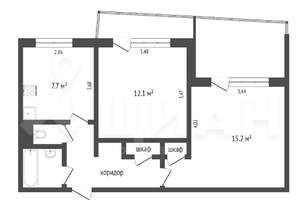 2-к квартира, на длительный срок, 50м2, 2/10 этаж