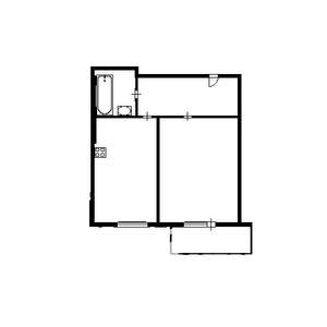 1-к квартира, на длительный срок, 45м2, 12/22 этаж