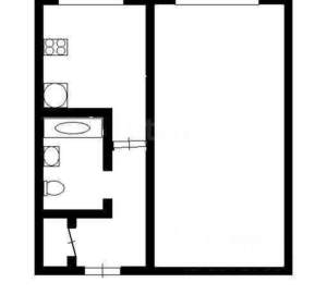 1-к квартира, на длительный срок, 31м2, 2/6 этаж