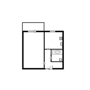 1-к квартира, на длительный срок, 40м2, 9/10 этаж