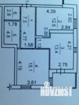 2-к квартира, на длительный срок, 56м2, 11/17 этаж