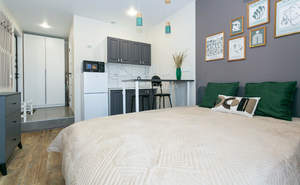 Студия квартира, на длительный срок, 18м2, 2/17 этаж