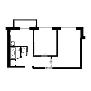 2-к квартира, на длительный срок, 42м2, 6/9 этаж