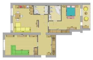 3-к квартира, на длительный срок, 110м2, 2/8 этаж