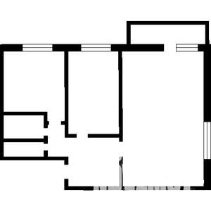 2-к квартира, на длительный срок, 46м2, 2/5 этаж