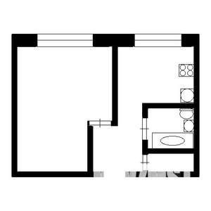 1-к квартира, на длительный срок, 35м2, 1/6 этаж