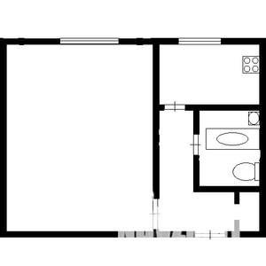 1-к квартира, на длительный срок, 31м2, 5/5 этаж