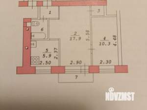 2-к квартира, на длительный срок, 42м2, 4/5 этаж