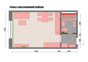 Студия квартира, на длительный срок, 33м2, 8/10 этаж
