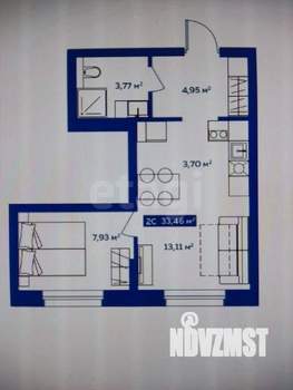 2-к квартира, на длительный срок, 32м2, 7/25 этаж