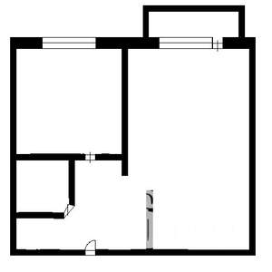 1-к квартира, на длительный срок, 30м2, 4/5 этаж