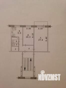 2-к квартира, на длительный срок, 44м2, 4/5 этаж