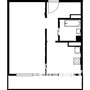 1-к квартира, на длительный срок, 40м2, 3/20 этаж