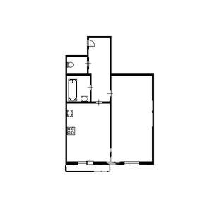 1-к квартира, на длительный срок, 42м2, 6/12 этаж