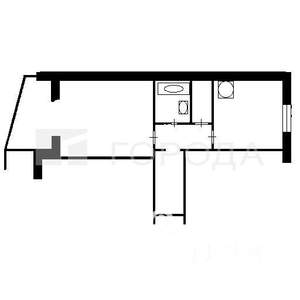 1-к квартира, на длительный срок, 35м2, 9/10 этаж