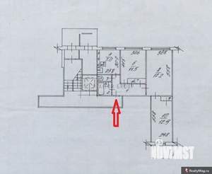 3-к квартира, на длительный срок, 60м2, 1/10 этаж