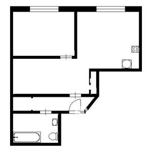 1-к квартира, на длительный срок, 40м2, 3/26 этаж