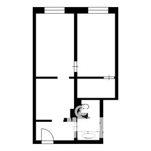 2-к квартира, на длительный срок, 50м2, 1/10 этаж
