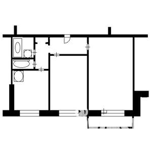 2-к квартира, на длительный срок, 41м2, 7/9 этаж