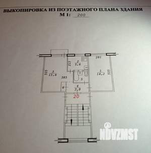 2-к квартира, на длительный срок, 43м2, 2/5 этаж